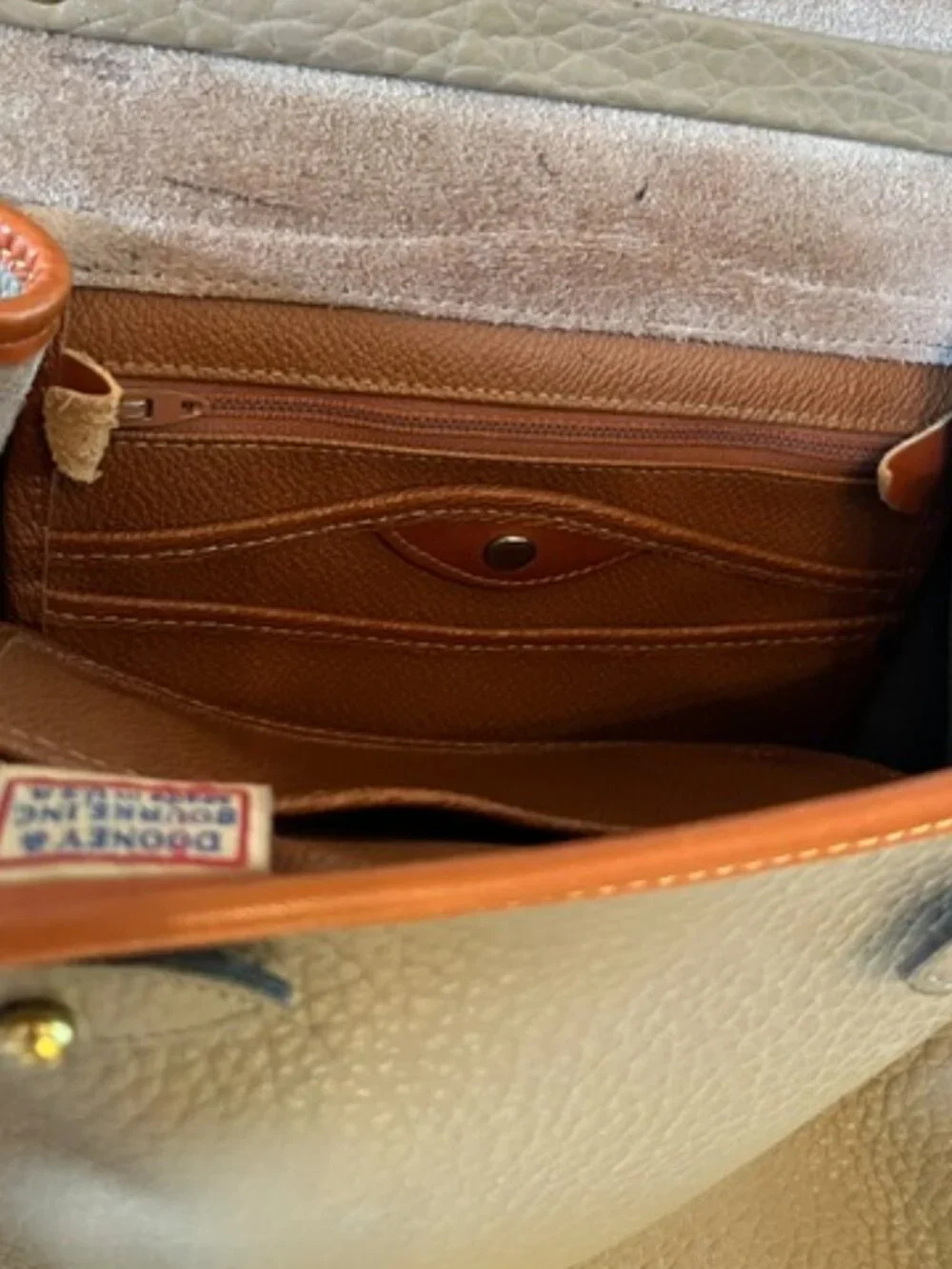 DOONEY & BOURKE | Taupe Essex Carrier Bag Top Handle-Vintage